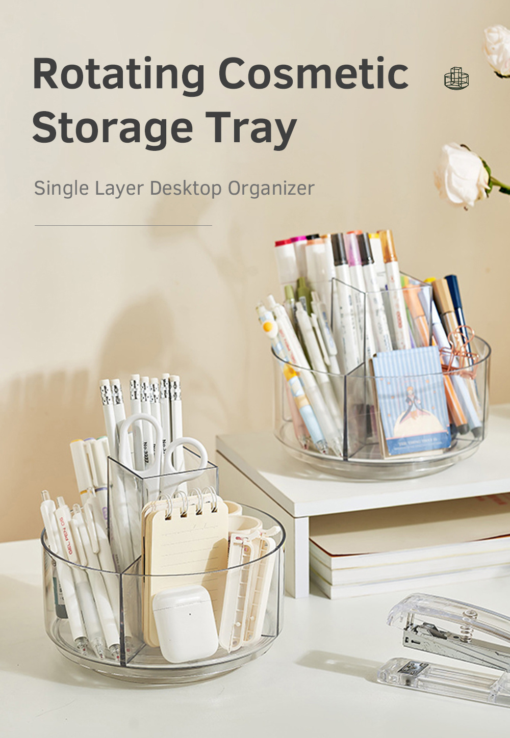 Rotating Cosmetic Storage Tray-1